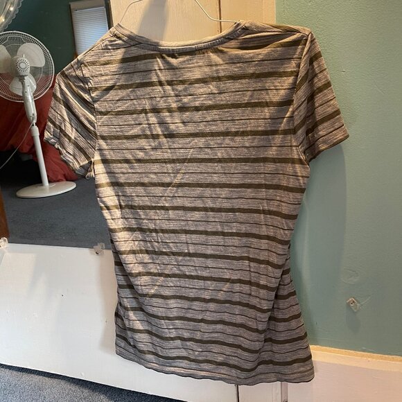 Icebreaker Women's Merino Wool Cool-Lite T-shirt Wave Stripe Size M - Picture 6 of 7